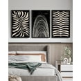 thumbnail image 4 of Boho Wall Art Abstract Plant Prints Decor 16x24in3pcs Large Minimalist Bohemian Framed Artwork Vintage Farmhouse Modern Living Room Bedroom Home Decor Black Framed, 4 of 8