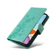 thumbnail image 5 of Compatible with iPhone 11 Wallet Case with Card Holder & Cash Slot [RFID Blocking],Wallet Wristlet Pressed Butterfly Flower PU Leather Magnetic Flip Folio Cover for Women Men,Green, 5 of 9