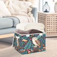 thumbnail image 5 of 40L Lidded Home Storage Bins Foldable Storage Box with Handle for Home Bedroom Closet, Woodland Barn Printed, 5 of 7