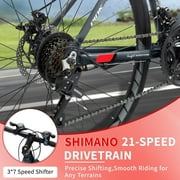 NEORIVER Men's 700C 21-Speed Road Bike, Shimano Gears & Aluminum Frame - Urban Commuter Hybrid