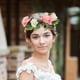 thumbnail image 2 of GOOHOCHY Corona de flores: Diadema ajustable hecha a mano con rosas artificiales para mujer. Accesorio floral para el cabello, ideal para bodas, fiestas y festivales., 2 of 8