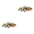 thumbnail image 4 of Bewildely Planta de flores artificiales, rosas falsas, plantas caseras de boda, rosa colgante decorativa para sala de estar, guirnalda de Color champagne 2piezas, 4 of 6
