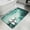 Green, variant on Gray Ombre Clouds Bathroom Rugs Non Slip Washable Bath Mat Absorbent Front Door Mat Modern Abstract Art Gradient Cloud Indoor Doormat for Kitchen Entryway Shower Decor Accessories 15.7"x23.6"
