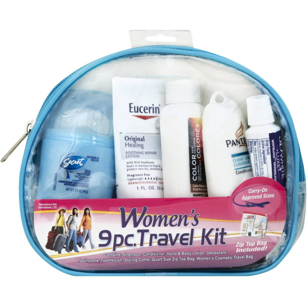 women's essential travel kit