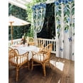 thumbnail image 5 of nqOlkjepod Outdoor Curtains for Patio Waterproof, Blue Floral Spring Outdoor Privacy Panels Grommet, Summer Farmhouse Botanical Wooden Blackout Outside Curtains for Porch/Cabana 54"x95", 1 Panel, 5 of 8