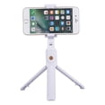 thumbnail image 1 of Retractable Selfie Stick Tripod with Detachable Bluetooth Wireless Remote Phone Holder-White, 1 of 5