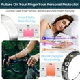 thumbnail image 3 of SIMDOO Ring for Women Men - Fitness & Sleep Tracker, 24/7 Heart Rate & Blood Oxygen, Ceramic Finish, 5ATM+IP68 Waterproof, 5-Day Battery, No Subscription, 3 of 10