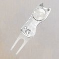thumbnail image 2 of Herramienta de reparación de Golf Sunnimix Plegable con botón Plata, 2 of 8