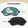 thumbnail image 2 of Sleep Mask Blackout Eye Masks With Elastic Band For Sleeping Eye Sleep Shade Cover Block Light Eliminate Fatigue Rabbits And Flowers, 2 of 7
