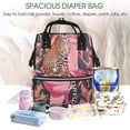 thumbnail image 5 of Gaeub Cheetah On Toilet Humor Art Print Mummy Diaper Bag Backpack,Durable Maternity Baby Nappy Casual Shoulder Bags,Travel Hiking Outdoor Pack, 5 of 6