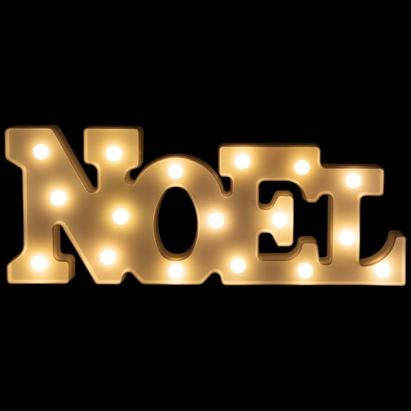 Northlight LED Lighted NOEL Christmas Marquee Wall Sign - 17" - White
