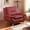 Red - Chair, variant on Leather Single Sofa Chair, Modern Accent Chair Comfy Sofa Couch Curved Armchair for Living Room, Bedroom, Black