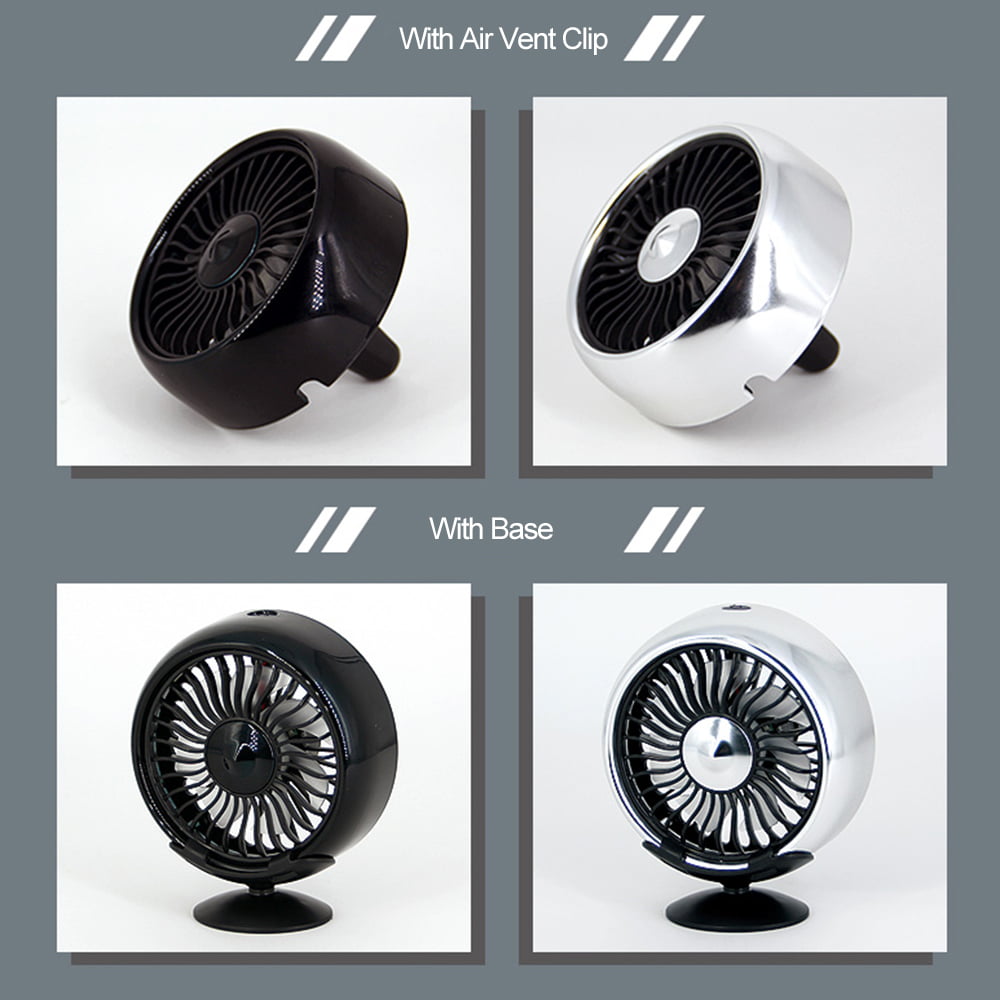 Red-eye Car Fan Electric Car Cooling Fan with 3 Speed Adjustment and Colorful Light,USB Car Fan Air Conditioner Dashboard Cooling Fan