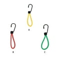 thumbnail image 2 of 2pcs Tent Elastic Rope Fixing Cord with Hook Durable Camping Fastener Stretch Ropes Tent Accessories Strong Bearing Capacity Yellow, 2 of 8