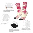 thumbnail image 3 of Rateoe Ace Of Diamonds Lady for Women Casual Calf Socks - Cute Crew Socks - Thin Soft Above Ankle Socks Size 5-11, 3 of 6