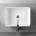 thumbnail image 6 of 19"x15" Vessel Sink Rectangule Bowl Sinks for Bathrooms White Vessel Sink Above Counter Rectangular Ceramic Vessel Bathroom Sink Porcelain Lavatory Vanity Sink Basin, 6 of 6