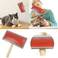 thumbnail image 2 of Self - Cleaning Slicker Brush For Pet Hair Remover Dog And Cat Grooming, 2 of 7
