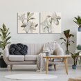 thumbnail image 2 of Stupell Industries Transitional Irises and Lilies Soft Beige 2pc Canvas Art Set, 24 x 24 each, by Lanie Loreth, 2 of 7
