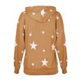thumbnail image 5 of Puntoco Suéter con capucha de manga larga con estampado de estrella de cinco puntas informal para mujer Top suelto Puntoco Puntoco-6160, 5 of 5