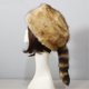 thumbnail image 2 of Winter Hat Faux Fur Raccoon Tail Russian Round Flat Top Ear Protection Thickened Autumn Winter Thermal Women Cap For Camping, One Size, 2 of 5