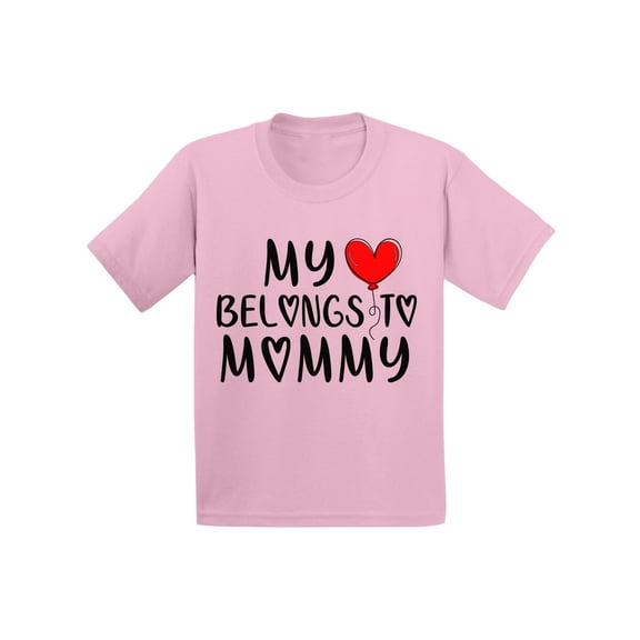 My Heart Belongs to Mommy Shirt for Kids Valentines Day Baby Girl Clothes 3T 5T 2 Years Toddlers Outfits Boys 4t