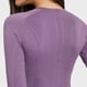 thumbnail image 3 of Camisas de Yoga sin costuras para mujer, Top corto de manga larga, ropa de gimnasio, camisetas de entrenamiento con realce, deportes, 3 of 5