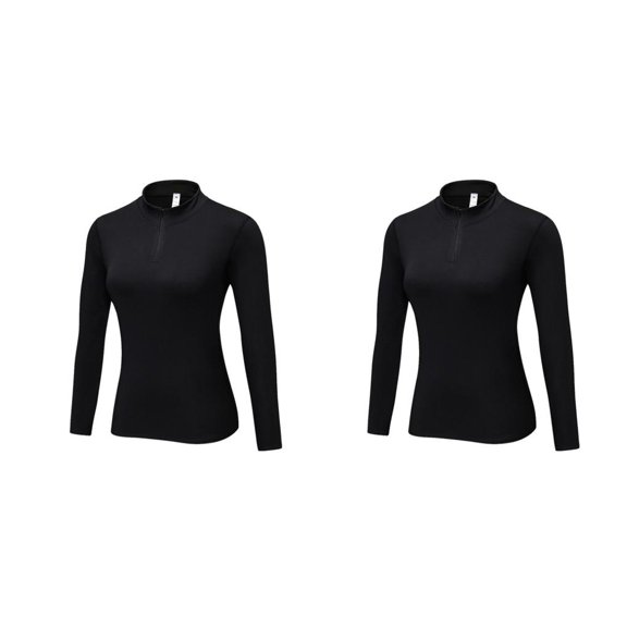 Minnieouse Sudadera con capucha de cuello de invierno para mujer, camisetas térmicas para correr, hacer ejercicio, Fitness, ropa cálida informal Type1 NO1