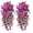 Rose Red 1, variant on 2 Pcs Artificial Hanging Petunia Flowers UV Resistant Faux Flowers Reusable Simulated Petunias for Outdoors Festive Wedding Party Decorations