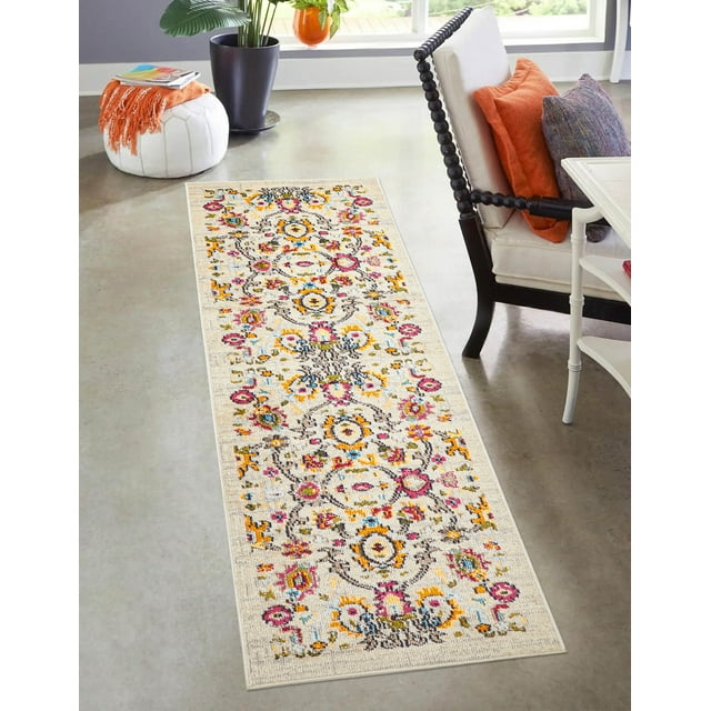 ECARPET Aldora Traditional Area Rug for Living Room, Bedroom, Dining Room, Entrance, Hallway and More
