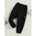 thumbnail image 3 of GXFC Little Boys lounge Tapered Pants Kids Boys Casual Elastic Waist Athleisure Pants Children Boys Joggers Sweatpants Loungewear with Pocket 3-10T, 3 of 9