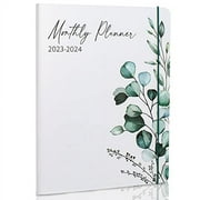Simplified 2023-2024 Monthly Planner and Calendar Book - Beautiful Modern Greenery To Do List Notebook For Women or Men - Easily Organizes Your Tasks to Boost Productivity - Runs Until December 2024