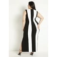 thumbnail image 3 of ELOQUII Women's Plus Size Striped Knit Maxi Dress, 3 of 4