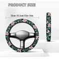 thumbnail image 5 of Jeiento Pink Floral Golf Cart Steering Wheel Cover for Club Car Anti Slip Golf Cart Steering Wheel Covers Auto Car Wrap Cover Warm in Winter Cool in Summer Golf Cart Accessories, 5 of 7
