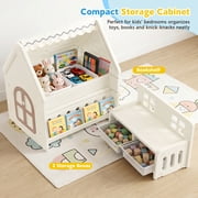 Funjoypals 9 in 1 Multifunctional Kids Activity Table Building Block Drawing Table for Children Kids Age 3-8 Indoor Playroom Bedroom