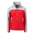 thumbnail image 2 of Women's Cutter & Buck  Red Cincinnati Reds Charter Eco Recycled Half-Zip Anorak Jacket, 2 of 3