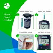 OneTouch Ultra Plus Flex Test Kit - Includes Ultra Plus Flex Blood Glucose Meter, 10 Lancets, Lancing Device, 30 Test Strips & Carrying Pouch - Diabetes Care Supplies