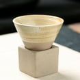 thumbnail image 2 of Waroomhouse Japanese Style Coffee Cup Handmade Pottery Funnel Coffee Cup with Base Heat-resistant Japanese Style Latte Cappuccino Tea Espresso Tapered Mug 100ml, 2 of 8