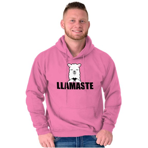 Llamaste Namaste Spiritual Llama Hoodie Sweatshirt Women Men Brisco Brands 2X