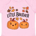 thumbnail image 4 of Inktastic Little Brother Pumpkins with Fall Leaves Boys Baby Bodysuit, 4 of 5