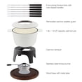 thumbnail image 2 of Swissmar Sierra 11 Piece Cast Iron Fondue Set, Matte White, 2 of 4
