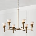 thumbnail image 4 of Capital Lighting 455761ML Nola 6 Light 34" Wide Candle Style Chandelier - Mystic Luster, 4 of 5