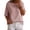 Pink, variant on Womens Shirts Boat Neck Half Sleeve Linen Blouse Casual Loose Fit Solid Color Cotton Linen Summer Lightweight Tops White S