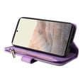 thumbnail image 3 of Compatible avec Google Pixel 6 Pro Étui Portefeuille avec Fentes pour Cartes en Cuir PU Fermeture Éclair Flip Folio, 3 of 5