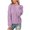 Purple, variant on Fesfesfes Fall And Winter Sweater Women's Casual Round Neck Pullover Blouse Long Sleeve Solid Tops Sweater or