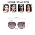 thumbnail image 2 of Gafas de sol polarizadas con montura grande, gafas de sol con personalidad europea y americana, fabricadas en TAC y metal., 2 of 5