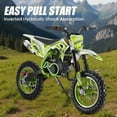 thumbnail image 3 of Seipouy Dirt Bike for Kids & Adults 49cc 2-Stroke Kids Mini Bike Gas Power Off Road Trail Bikes with Front Rear Disc Brakes, Racing Max Speed 40KM/H from USA Fast Arrival Support 220IBS, 3 of 8