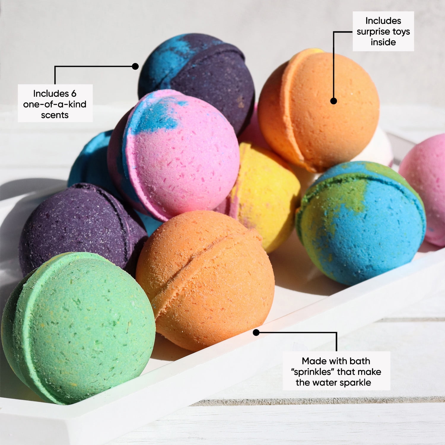 Sky Organics Kids Bath Bomb Gift Set for Body to Soak, Nourish & Enjoy, 6 ct.