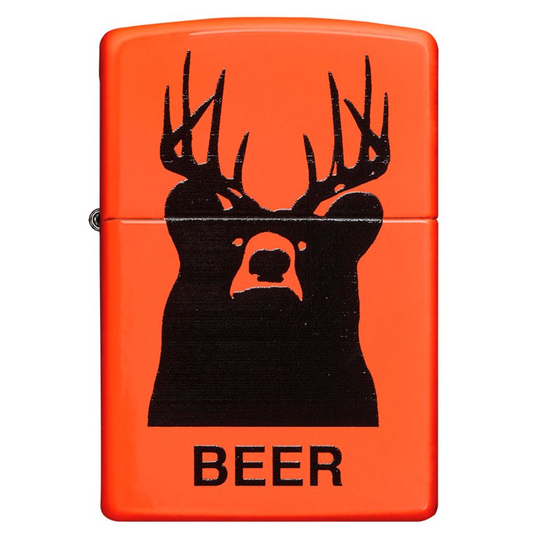 Zippo Orange Matte Beer Bear Windproof Pocket Lighter - Walmart.com