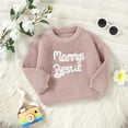 thumbnail image 6 of CAIVO Toddler Baby Boys Girls Knit Crewneck Letter Sweater Kids Pullover Sweater Shirt Winter Warm Coat Leisure Child Daily Wear, 6 of 9