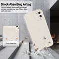 thumbnail image 5 of Compatible with iPhone 12 Case,Ultra Slim Case Liquid Silicone Cover for iPhone 12 (6.1 inch), with Full Body Protection Anti-Scratch Shockproof Bumper, Milky White, 5 of 13